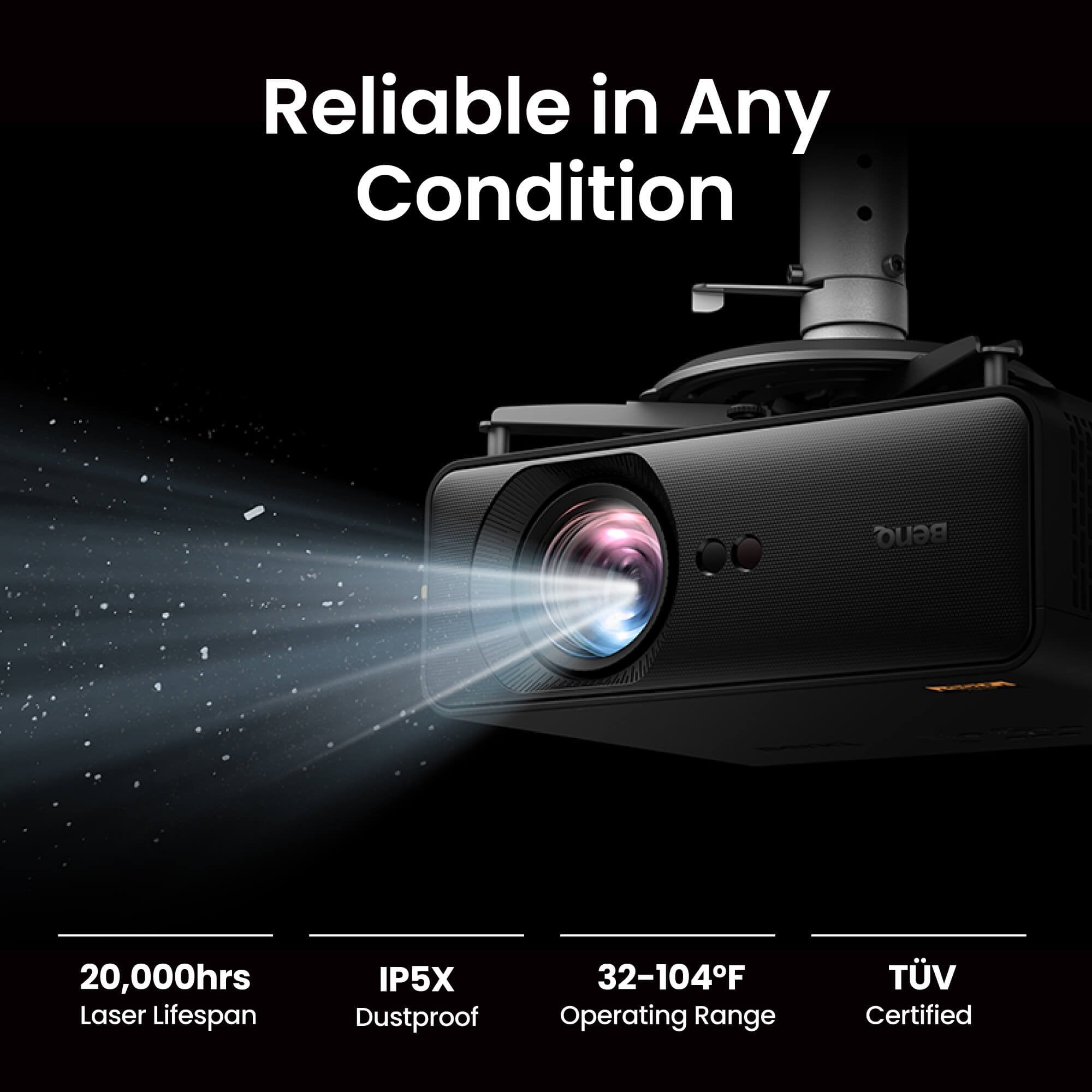 BenQ AH500ST 4000-Lumen Short Throw 1080P Laser Golf Simulator Projector
