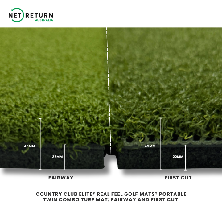 Country Club Elite® Portable Twin Combo Turf Mat