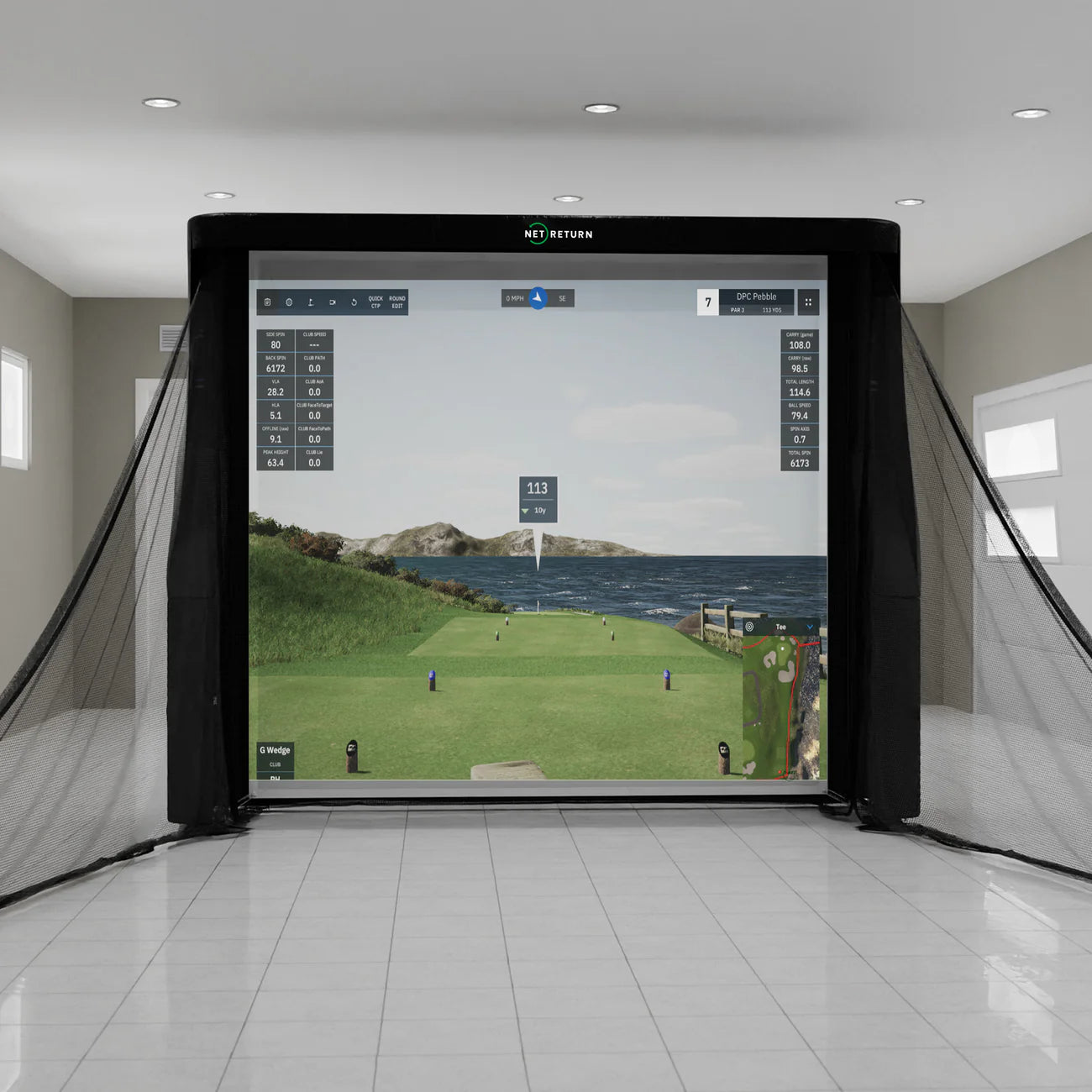 Golf Simulator Enclosure - Series 8
