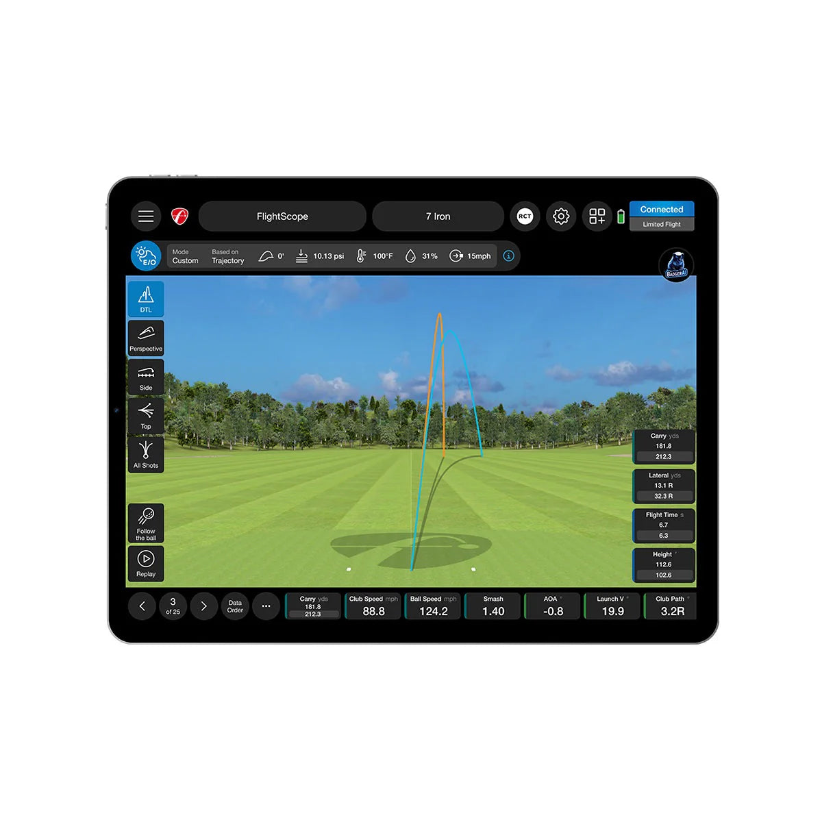 FlightScope X3C Golf Simulator