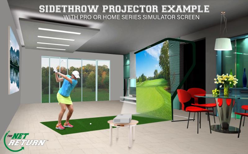 Home Series Net Flex Simulator Impact screen - The Net Return Australia