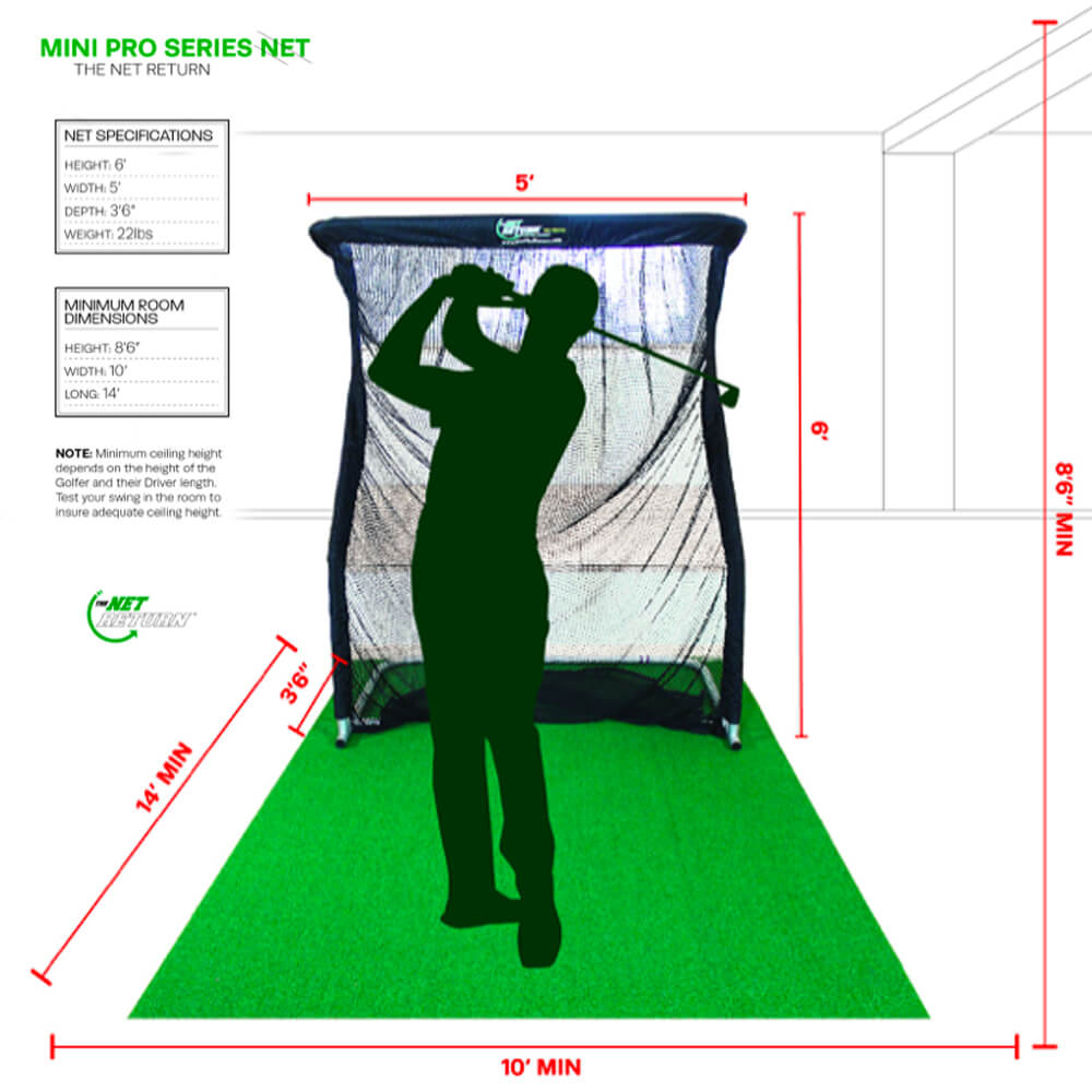 Mini Pro-Series V2 Golf & Multi-Sport Practice Net - The Net Return Australia