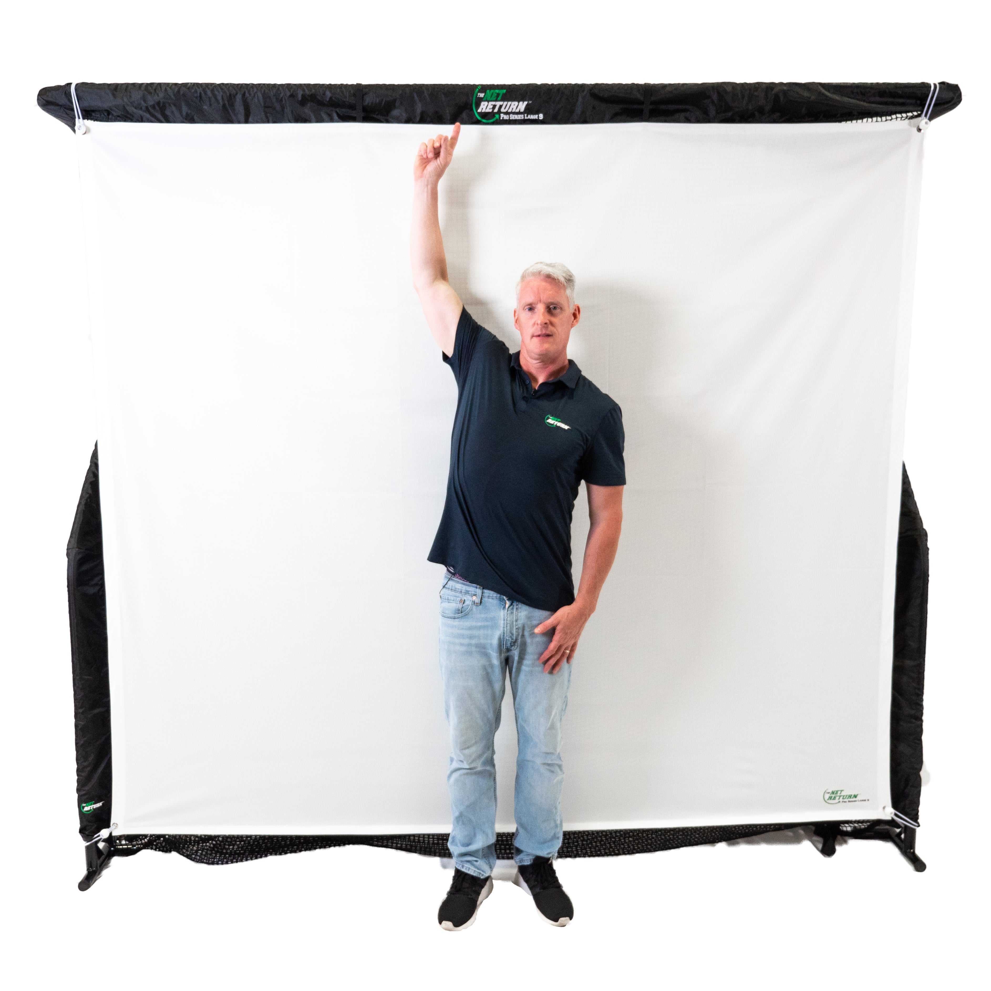 Pro Series V2 Large FLEX Simulator Impact Screen - The Net Return Australia