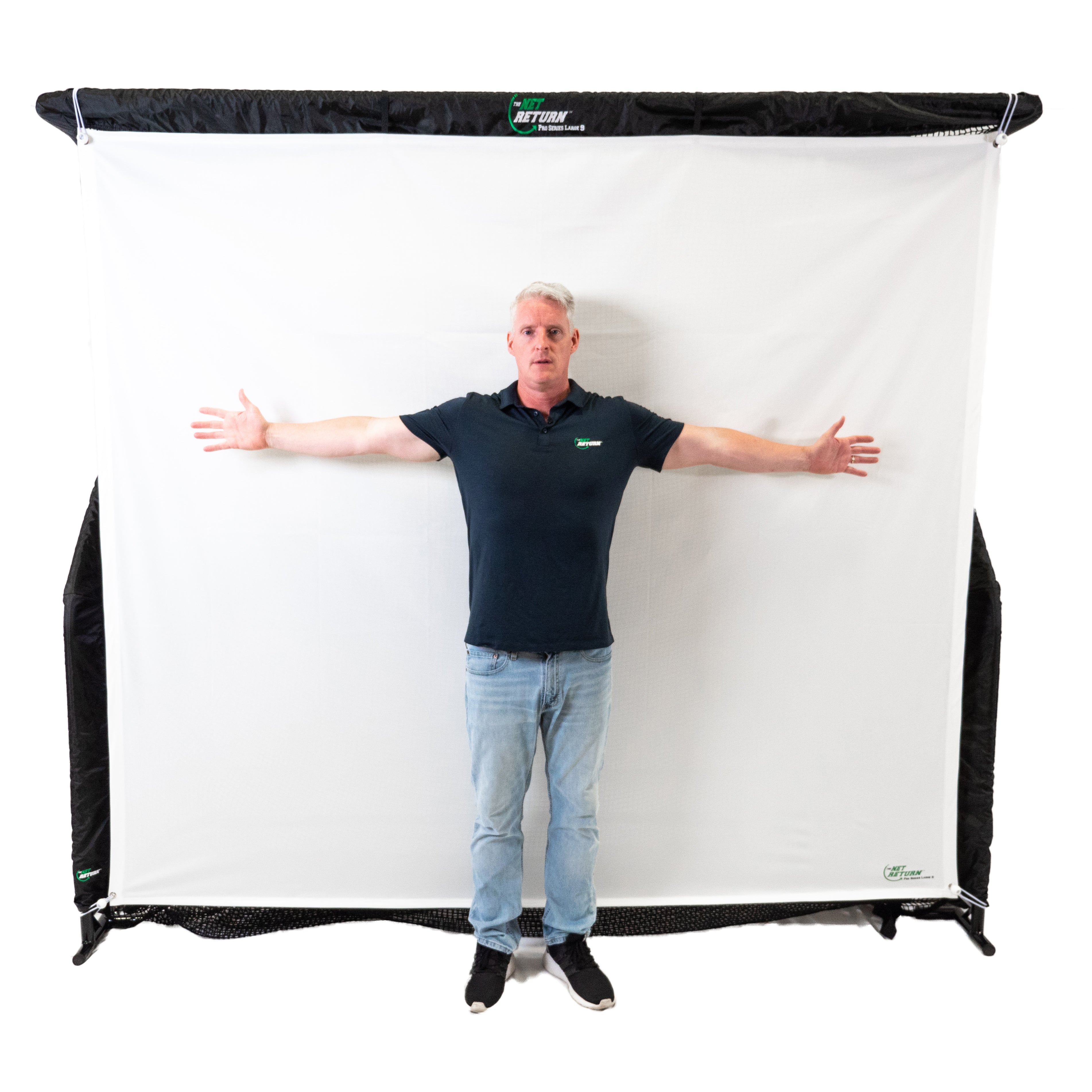Pro Series V2 Large FLEX Simulator Impact Screen - The Net Return Australia