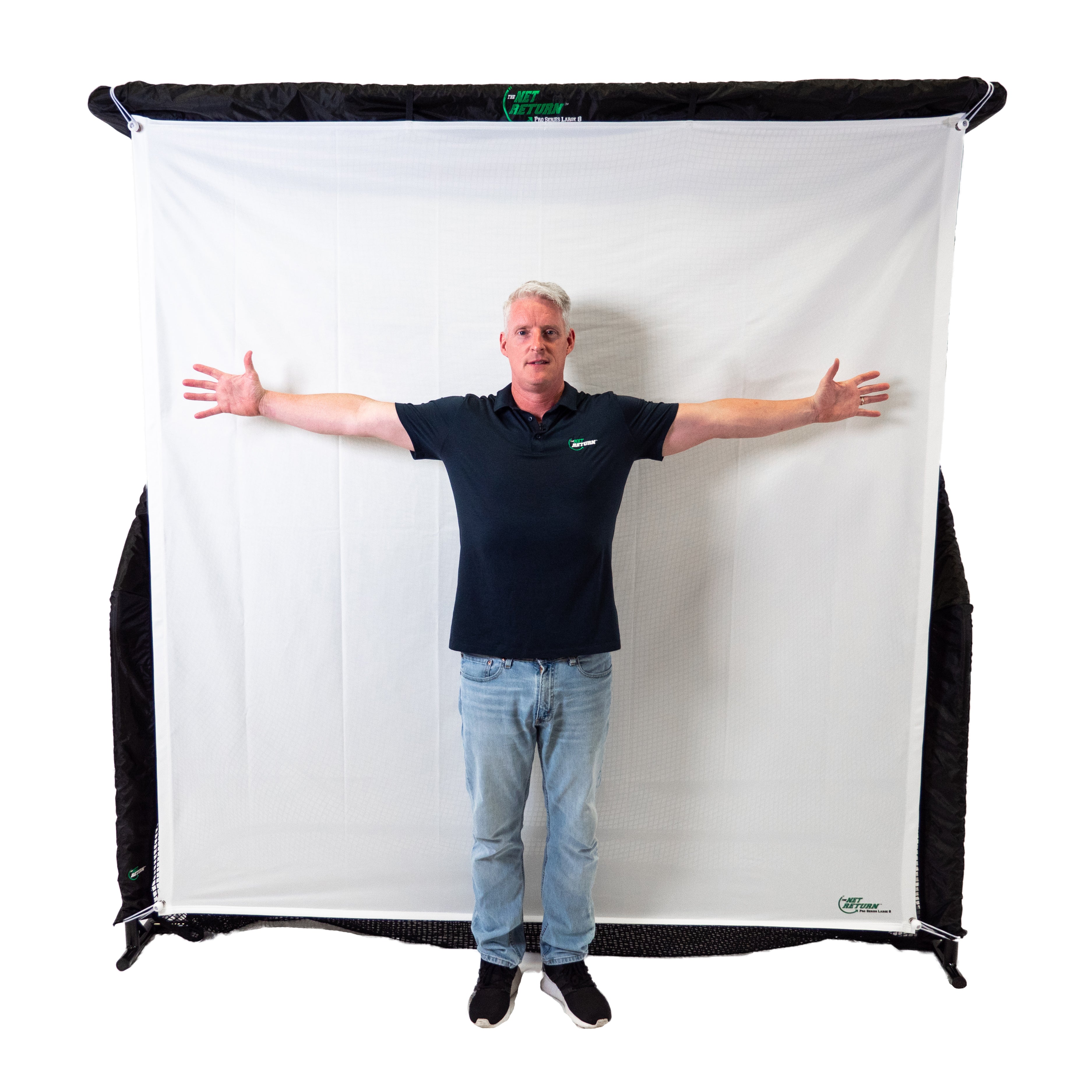 Pro Series V2 Large FLEX Simulator Impact Screen - The Net Return Australia