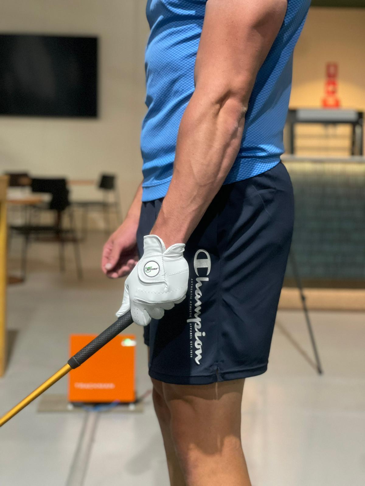 The Net Return Rubberised Logo Cabrera Leather Gloves by ACE - The Net Return Australia