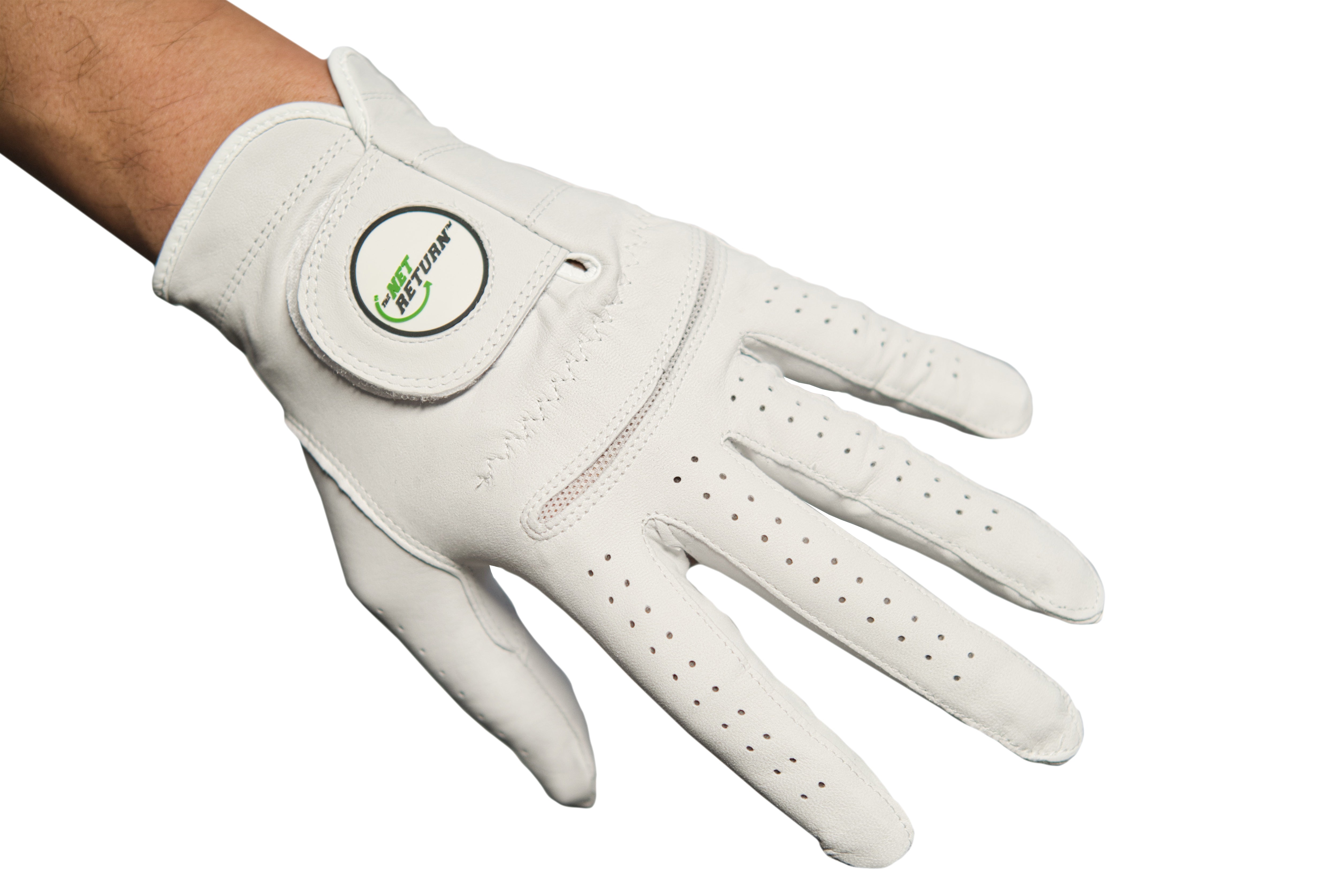 The Net Return Rubberised Logo Cabrera Leather Gloves by ACE - The Net Return Australia