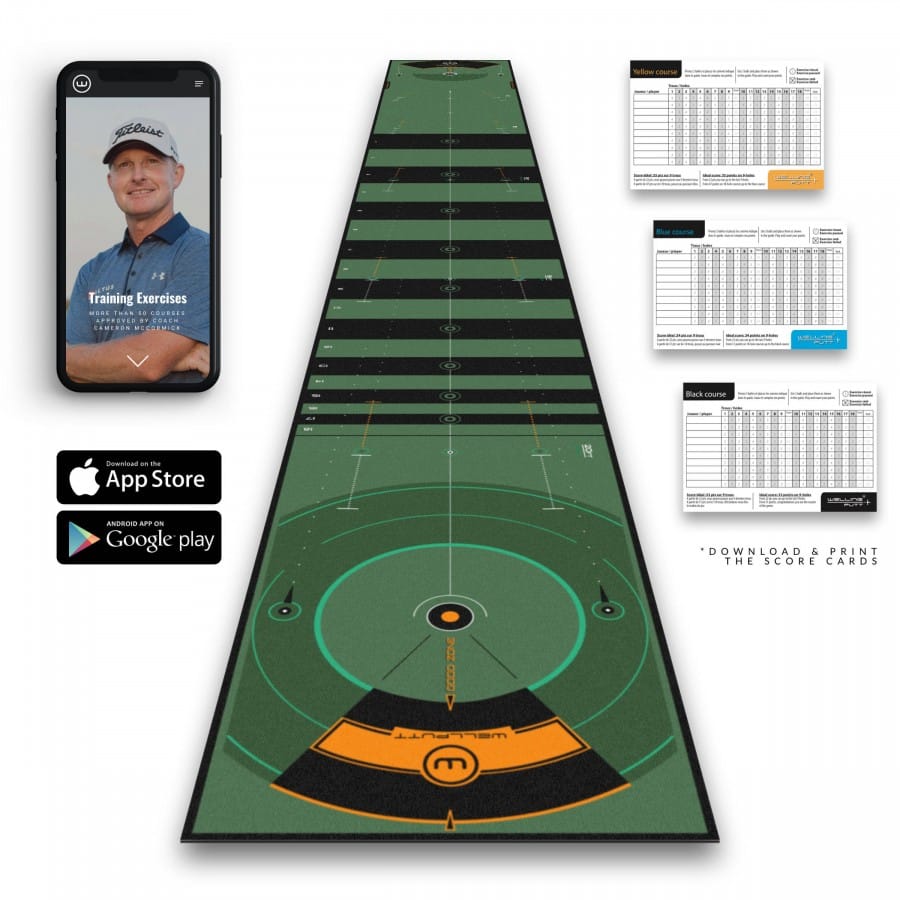 Wellputt Mat 26ft Best Putting training aid - The Net Return Australia