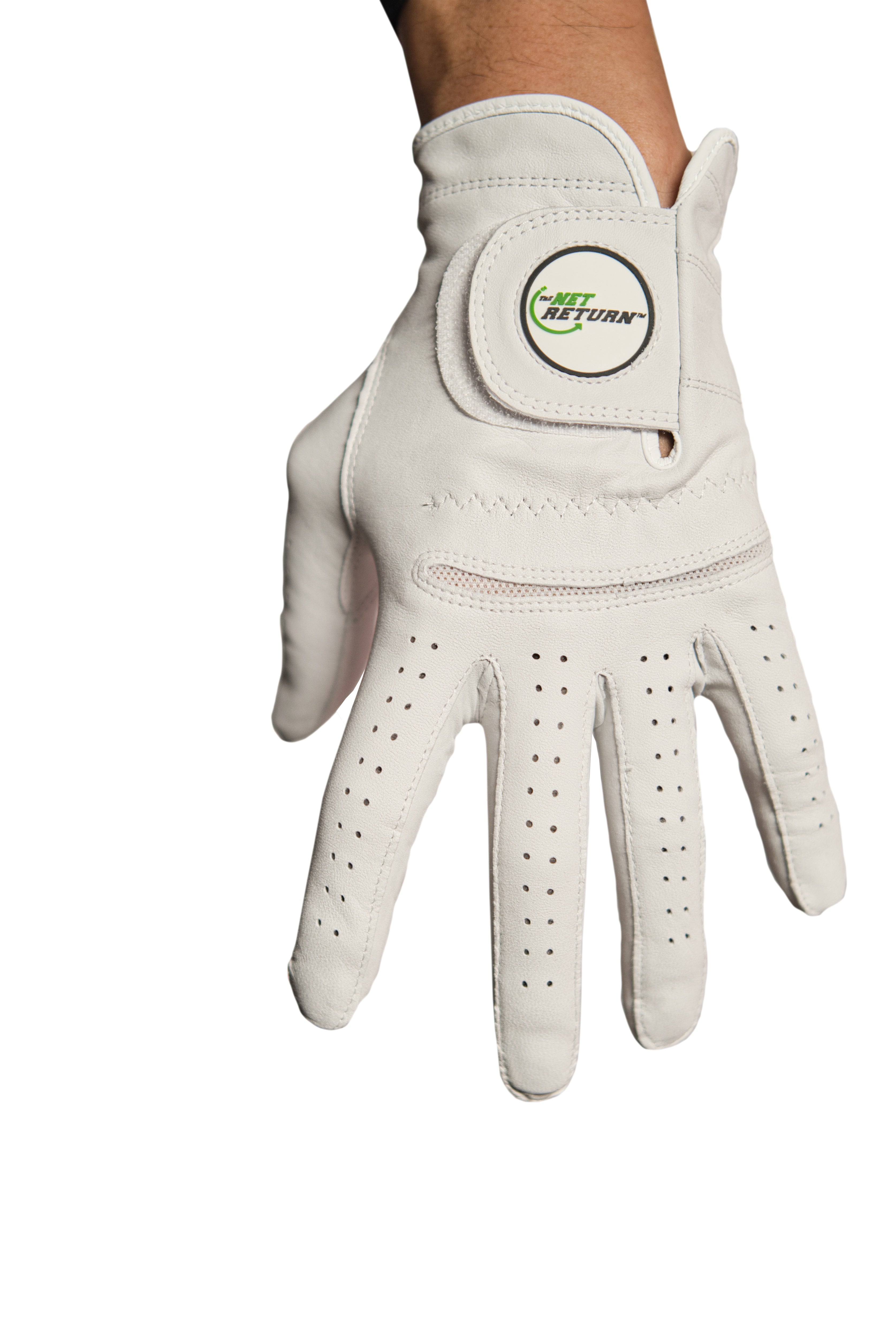 The Net Return Rubberised Logo Cabrera Leather Gloves by ACE - The Net Return Australia