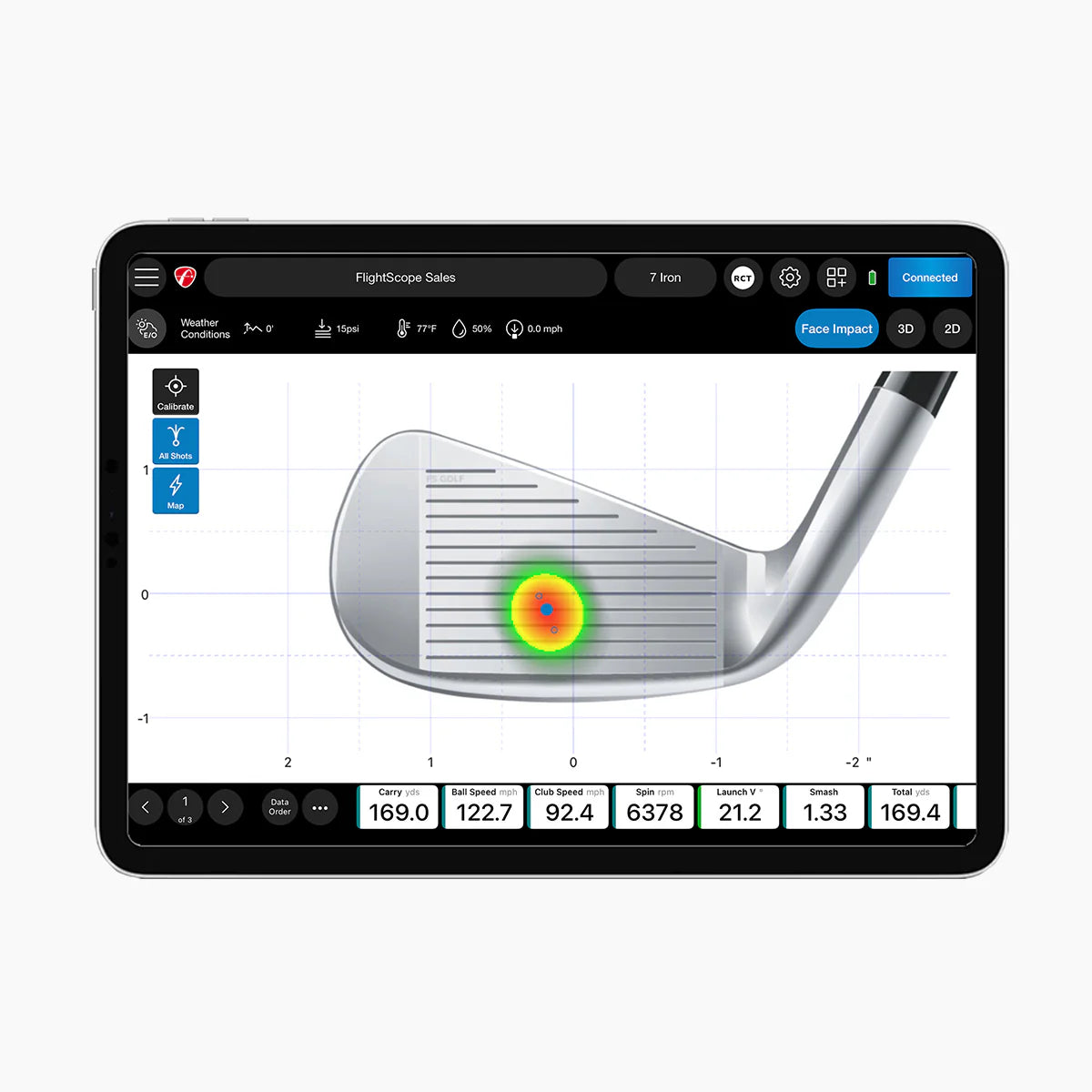 FlightScope Face Impact Location Software