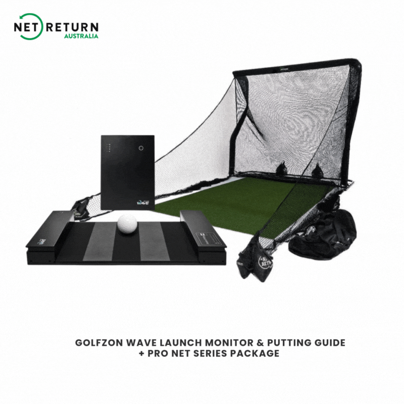 GolfZon Wave Simulator with Net Return Pro Series Package