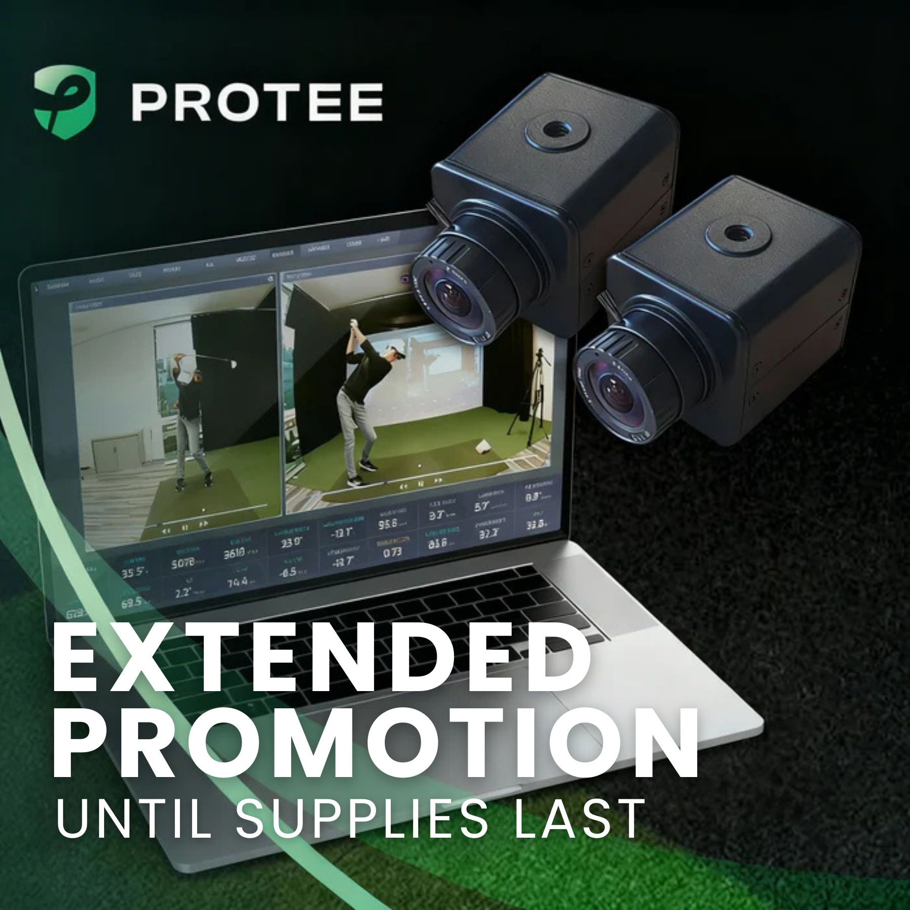 ProTee VX Launch Monitor with 2 Free Cameras