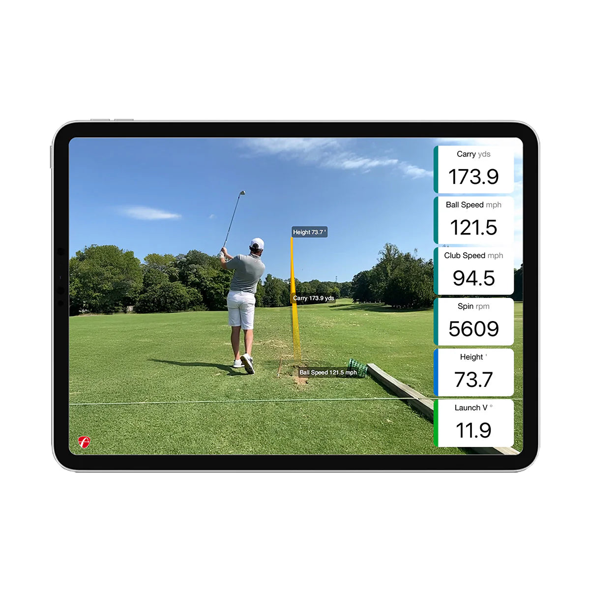FlightScope Mevo Gen 2 Launch Monitor with Pro Package & Face Impact Location Combo