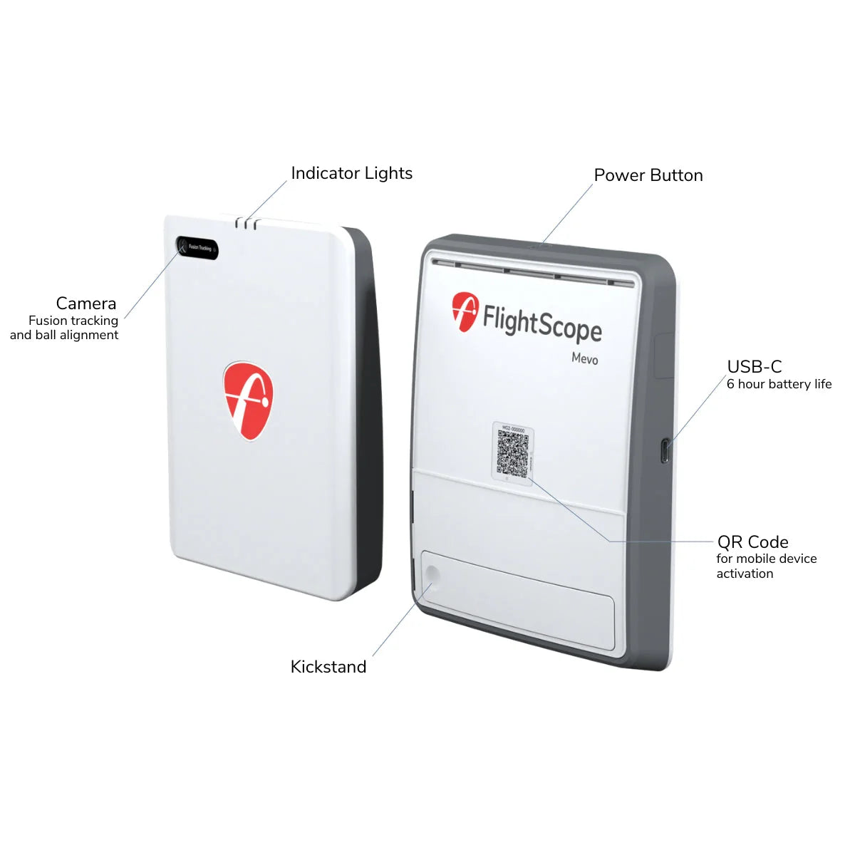 FlightScope Mevo Gen 2 Launch Monitor with Pro Package & Face Impact Location Combo