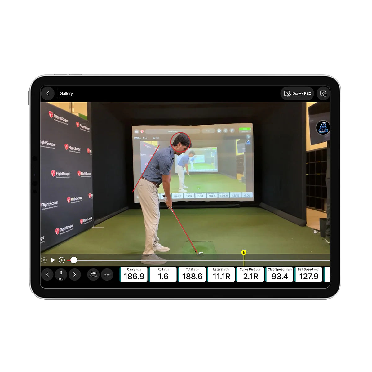 FlightScope Mevo Gen 2 Launch Monitor with Pro Package & Face Impact Location Combo