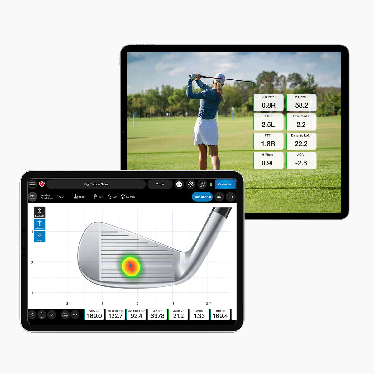 FlightScope Pro Package & Face Impact Location Combo