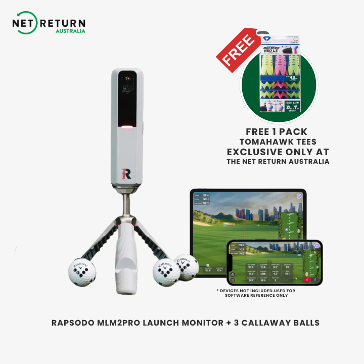 Rapsodo MLM2PRO Launch Monitor + 3 Titleist Balls or Callaway Balls (FREE 1 Pack Tomahawk Tees)