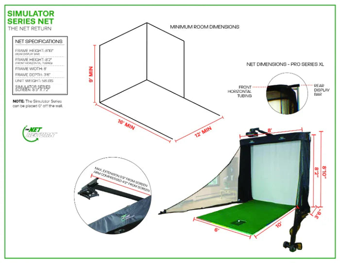 Simulator Series 8 Golf Simulator Bay