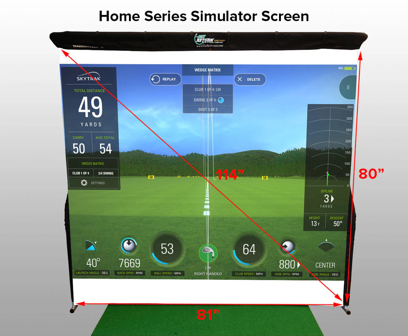 Pro Series V2 Simulator Valence Cover