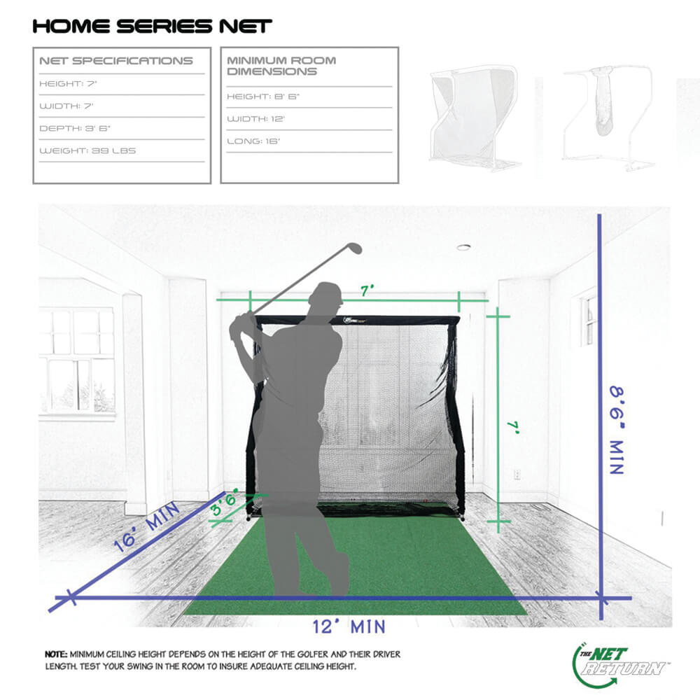 Home Series v2 Golf & Multi Sport Net - The Net Return Australia