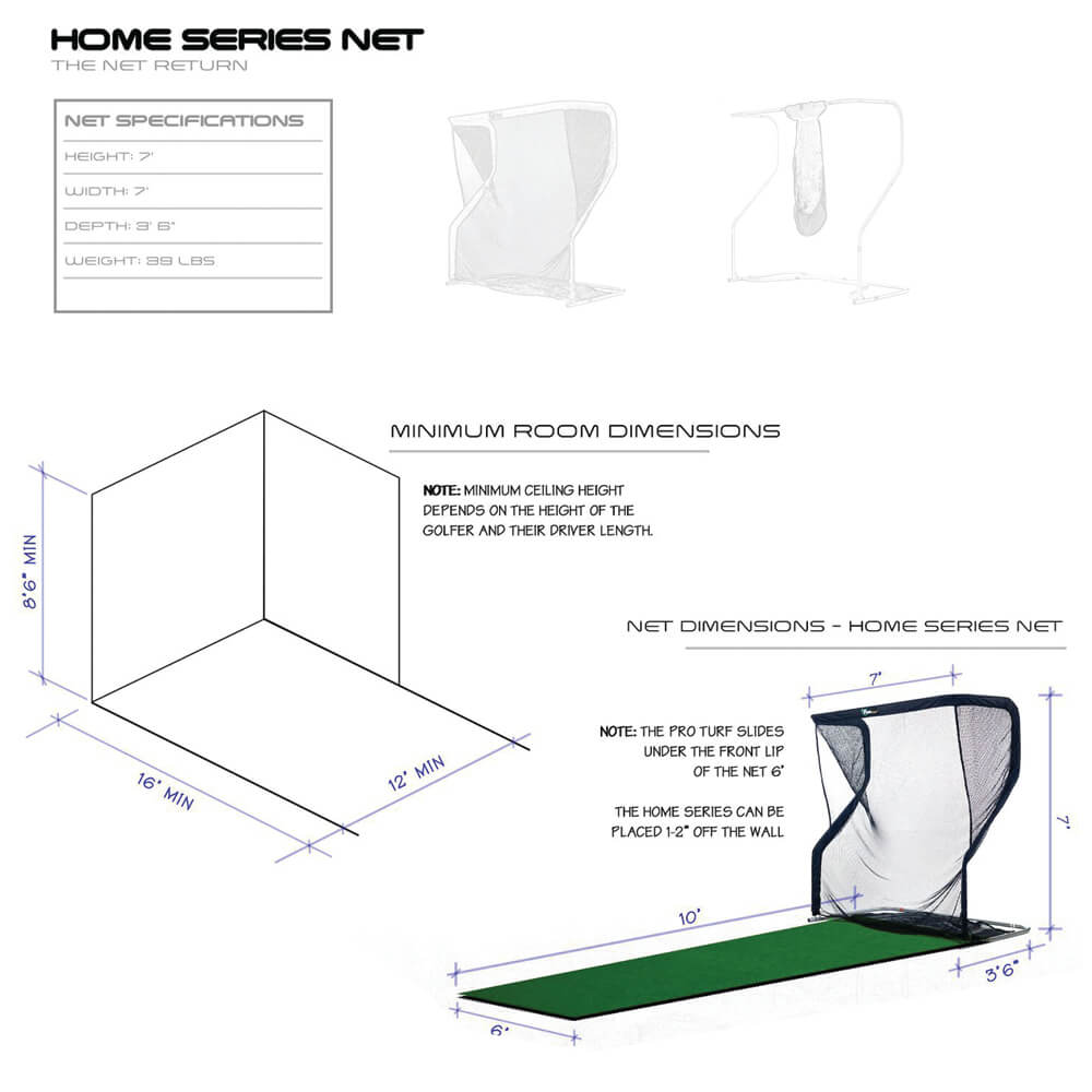 Home Series v2 Golf & Multi Sport Net - The Net Return Australia