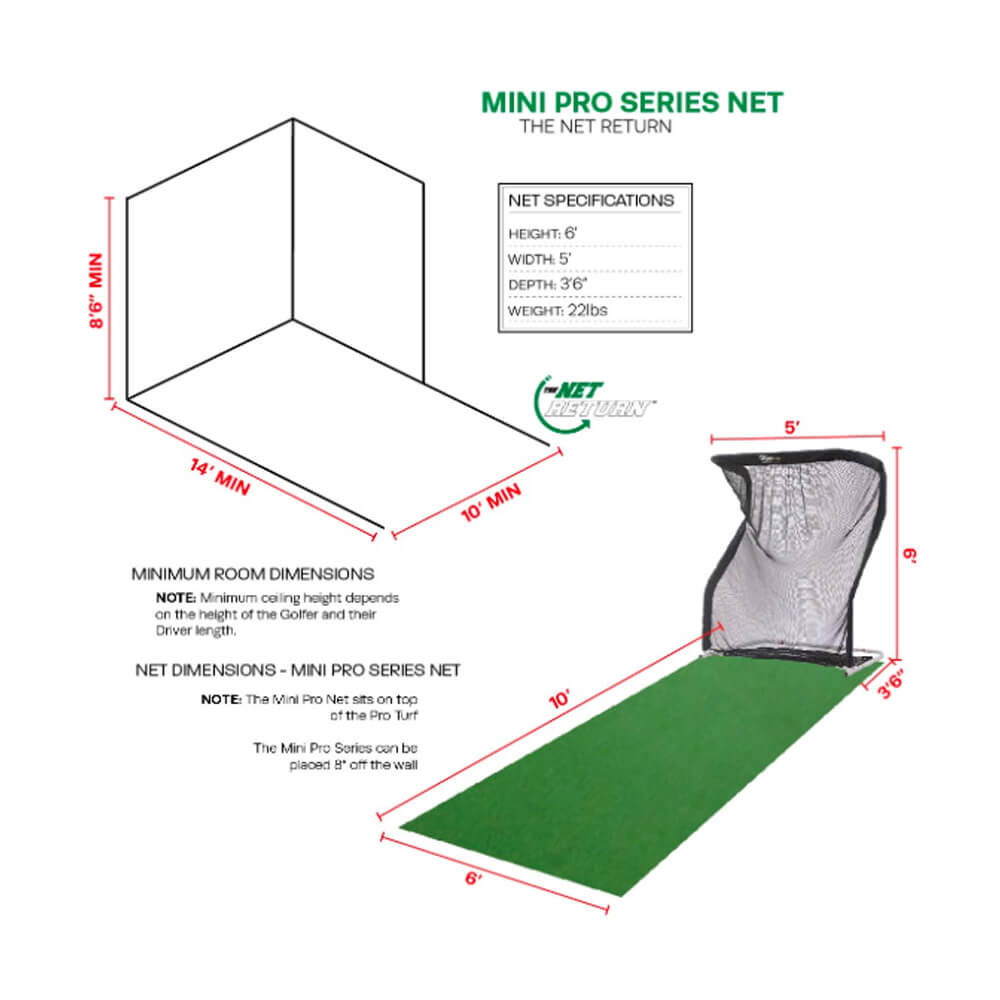 Mini Pro-Series V2 Golf & Multi-Sport Practice Net - The Net Return Australia