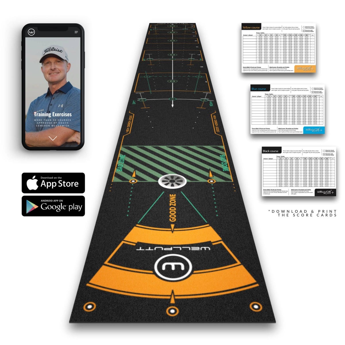 WellPutt 13ft Premium High Speed Putting Mat - The Net Return Australia